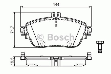 Bosch 0986494662 Fren Balatası Ön X156 13-W176 13-18 W246 11-18 C117 13-18 64204620