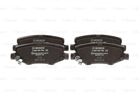 Bosch 0986494706 Arka Fren Balatası Jeep Grand Cherokee 2.8 Wrangler III 68003776AA