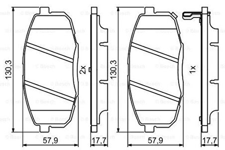 Bosch 0986494995 Disk Balata Ön 581011HA00