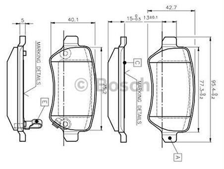 Bosch 0986495218 Arka Fren Balatası Astra G Astra H Meriva A Zafira B Corsa 1605995