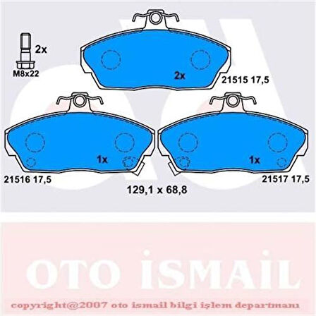 Bosch 986495228 Ön Fren Balatası Honda Cıvıc 2001 2006 Euro Cıvıc 1996 1999 Rover 200 400 1996 2000 Tata Gazelle 94-01 Fren Balatası Ön Freelander 0