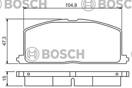 Bosch 0986495234 Balata Fren Ön-Corolla 88-95 AE92-E100 Karbüratörlü 449112170
