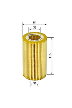 Bosch 1457429119 0986tf0128 Yağ Filtresi Bmw E46 00/05 Landrover 2.0 Td4 F026408733 Bmw