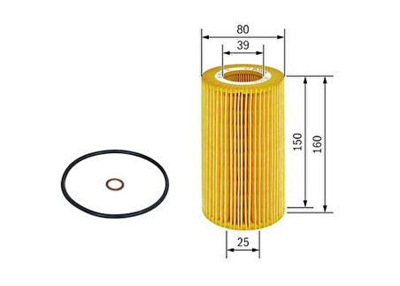 Bosch 1457429141 Yağ Filtresi BMW M62 E34 E38 E39 E53 Range Rover 3 L322 4.4 02-04 11427510716