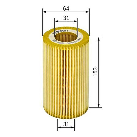 Bosch 1457429252 Yağ Filtresi BMW E46 E90 E60 E92 E93 E63 E64 E65 E83 E70 E70 11427788460