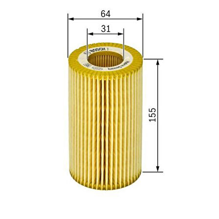 Bosch 1457429268 Yağ Filtresi Touareg 10-A4 A5 A6 A8 Q5 08-Q7 10-Cayenne 10-Panamera 11- 06E115562