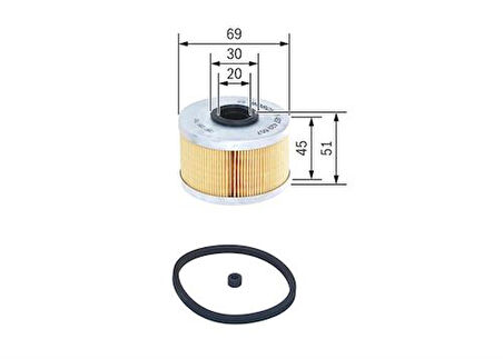 Bosch 1457429657 Mazot Filtresi Clio Kangoo Megane Laguna Scenic Trafic 1.9DCI 7701043620