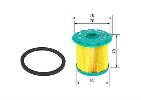 Bosch 1457431712 Yakıt Filtresi Renault Clio II Kangoo Megane Laguna Scenic Trafic 1.9 DTI 7701206119