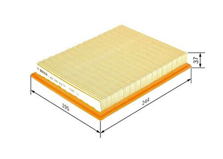 Bosch 1457433303 Hava Filtresi Albea Palio Siena 1.2 1.4 1.5 46468012