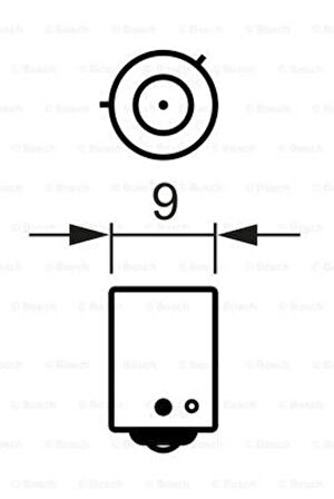 Bosch 1987302533 Gün Düz Far Ampulu TruckLight 24 V H21W 21 W Bay9S H21W Bay9S 