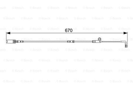 Bosch 1987473002 Balata Fişi Ön BMW E60 E63 E63 34352282935