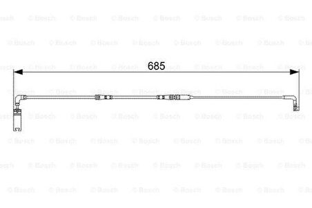 Bosch 1987473003 Balata Fişi Arka BMW E60 E61 E62 34356789493