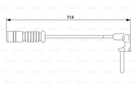 Bosch 1987473011 Disk Balata İkaz Kablosu 114mm 1635401517