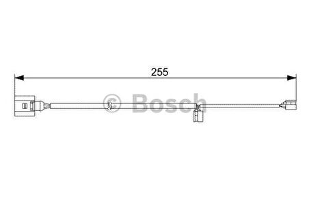 Bosch 1987473013 Arka Fren Balata Fişi 255mm Touareg 02-10 Q7 06-15 Cayenne 02-10- 7L0907637C