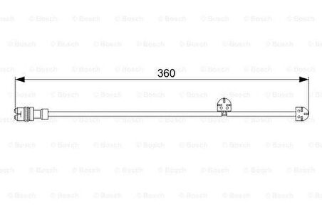 Bosch 1987473023 Disk Balata İkaz Kablosu Ön 360mm 99761275600