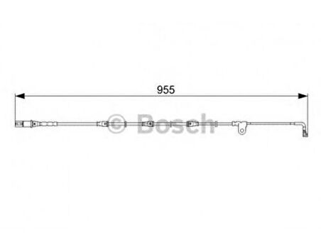 Bosch 1987473028 Ön Balata Fişi İkaz Kablosu BMW X5 07-08 X6 07-14 34356789502
