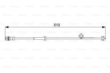Bosch 1987473029 Disk Balata İkaz Kablosu 510mm 98761267601