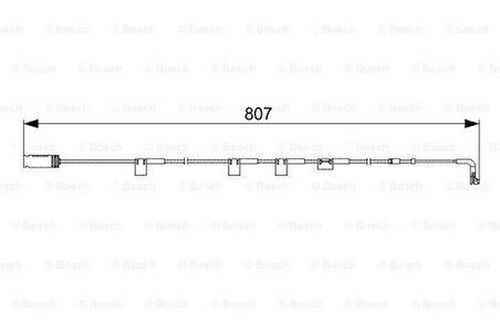 Bosch 1987473058 Disk Balata İkaz Kablosu 34356773017