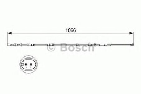 Bosch 1987473501 Balata Fişi Arka BMW F01 F02 F03 F03 34356791960