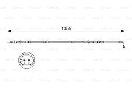 Bosch 1987473507 Disk Balata İkaz Kablosu 34356775858