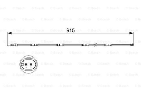 Bosch 1987473509 Fren Balata Fişi Arka BMW F10 F12 F12 34356791962