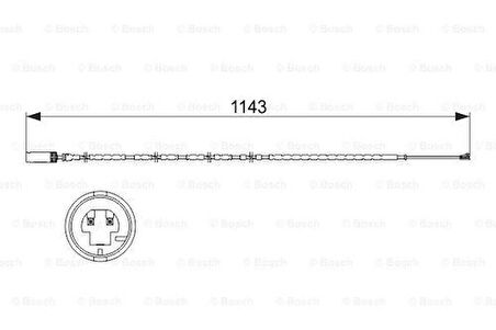 Bosch 1987473517 Disk Balata İkaz Kablosu 34356792565