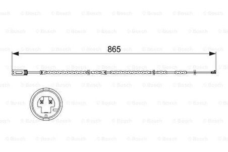 Bosch 1987473519 Disk Balata İkaz Kablosu 34356792561