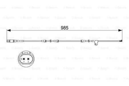 Bosch 1987473520 Disk Balata İkaz Kablosu 34356792567