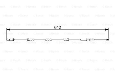 Bosch 1987473544 Balata Fişi Arka BMW F45 F46 F48 F39 Mini F54 F55 F56 F57 F59 34356865612