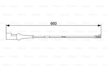 Bosch 1987473575 Arka Fren İkaz Kablosu Fren Balatası İçin Ford V362 14-1987473552 1843313