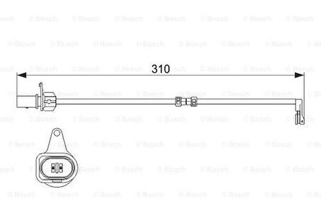 Bosch 1987474506 Disk Balata İkaz Kablosu 4H0615121E