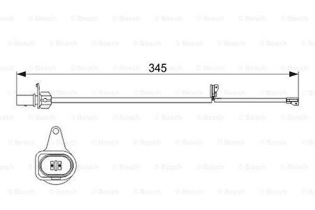Bosch 1987474507 Ön Fren Balata İkaz Kablosu Q5 13-16 4G0615121C