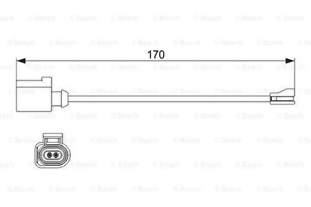 Bosch 1987474512 Disk Balata İkaz Kablosu 8V0615437