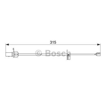 Bosch 1987474518 Arka Balata Fişi İkaz Kablosu A6 11 A7 12 Porsche Macan 15 4G0615121A
