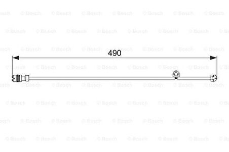 Bosch 1987474560 Disk Balata İkaz Kablosu 490mm 99761275400