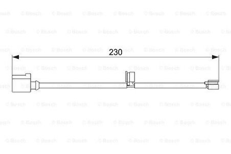 Bosch 1987474569 Disk Balata İkaz Kablosu 7L0907637B