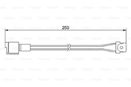Bosch 1987474905 Disk Balata İkaz Kablosu Ön 250mm 