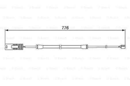 Bosch 1987474925 Ön Fren Balata Fişi BMW 3 E36 Z3 E36 34351181337