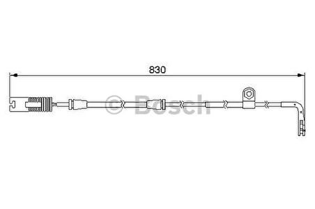 Bosch 1987474958 Fren Balata Fişi Ön BMW E38 1J4839085B