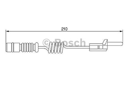 Bosch 1987474969 Fren Balata Fişi Kasa Ağırlığı 3500Kg Ön Arka Sprinter LT35 97-07 210mm 2D0919351