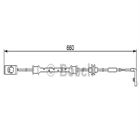 Bosch 1987474972 Ön Fren Balata İkaz Sensörü Vectra B 90497051