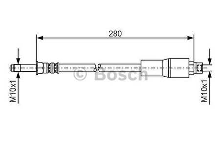 Bosch 1987476173 Fren Hortumu Arka Bmw E39 96>02