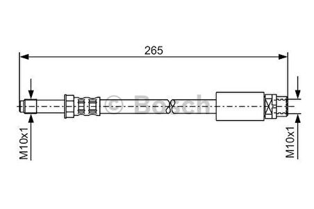 Bosch 1987476359 Fren Hortumu Arka Bmw E81 E87 F20 F22 E90 E92 E92