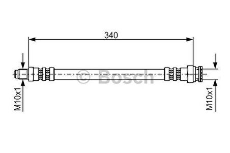 Bosch 1987476393 Fren Hortumu Ön 190 W201 85-93 W124 85-93 W126 85-91 Renault 129 93-00 A1294280035