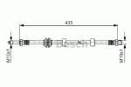 Bosch 1987476415 Ön Fren Hortumu Caddy II 1.4-1.4 16V 95-04 Golf II 1.6 95-97 1.9 SDI-1.9TDI 95-04 435mm 1987476695 1H0611701