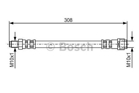 Bosch 1987476427 Fren Hortumu Arka W203 00-07 W210 96-02 W140 91-98 Sprinter 901 902 903 904 905 96-05 A2104280035