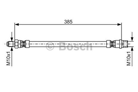 Bosch 1987476439 Fren Hortumu Ön W202 93>00 W203 00>07 Cl203 02>08 C209 02>09 W210 95>00 C207 09>16 R172 11>