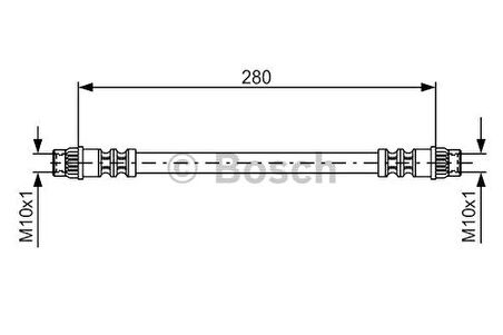 Bosch 1987476517 Arka Fren Hortumu Logan-Sandero-Duster R20 6001547820