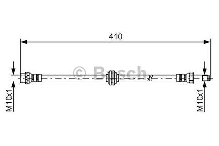Bosch 1987476753 Fren Hortumu Ön BMW E46 Z4 E85 97-06 34321165587