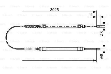 Bosch 1987477113 El Fren Teli Arka Jumper Em Boxer Em Ducato Em Kampanalı Boy 3027 2x800mm) 94- 1307963080